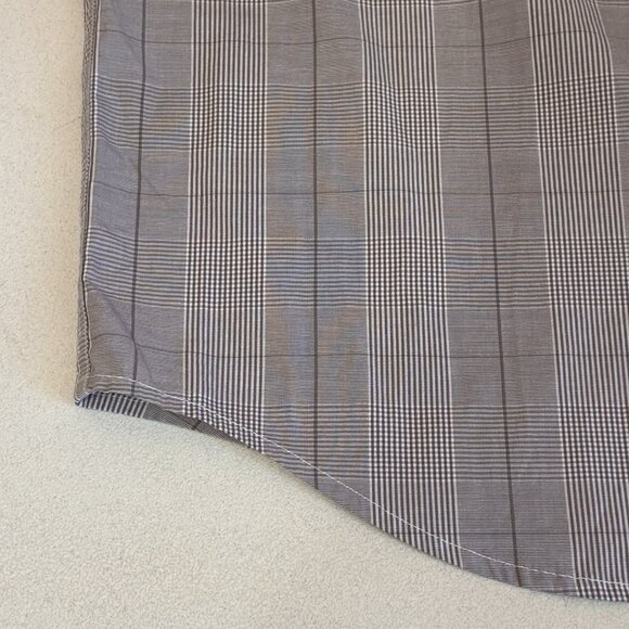 Abercrombie‎ & Fitch button-down shirt New WO Tags Mens XXL Gray Glen Plaid - Picture 10 of 11